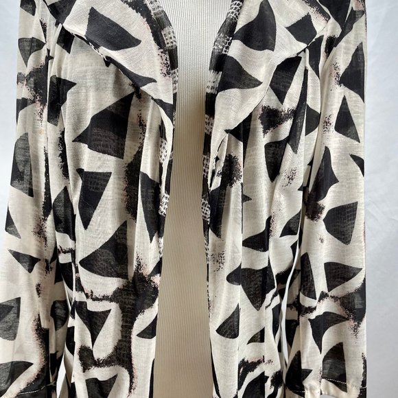 NWT The Queen Silk Blend Jacket Sz XL Lightweight Mixed Design New W/ Tags Plus - Picture 5 of 12